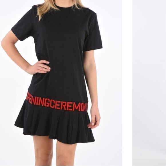 OPENING CEREMONY black t-shirt dress Small @P - Picture 12 of 12